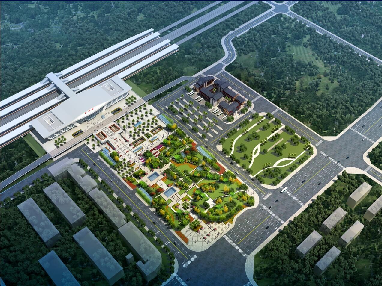 百色市火車站站前廣場